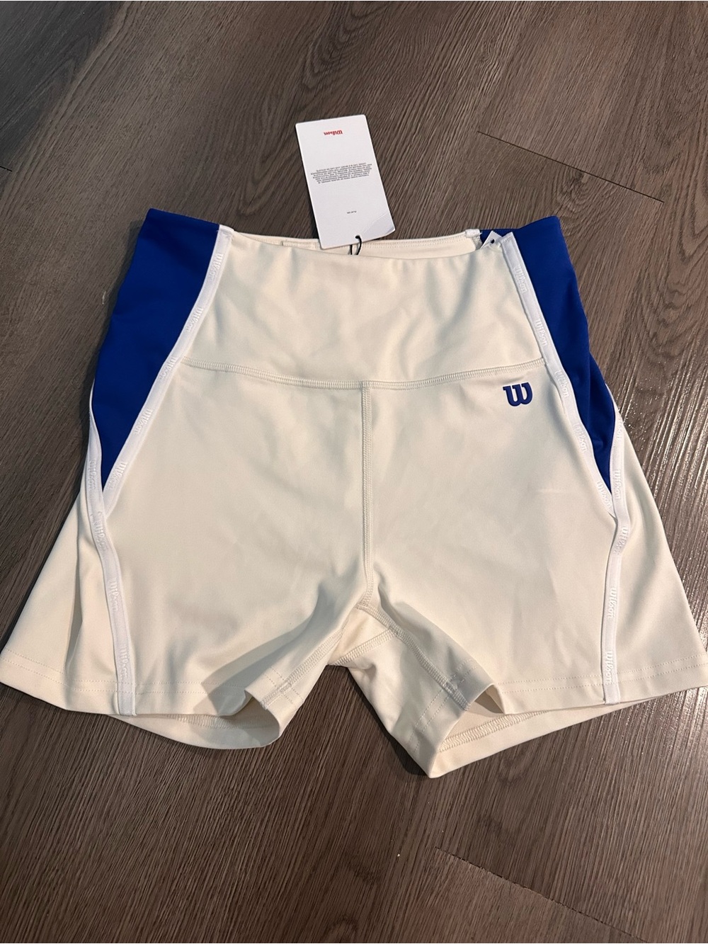 Wilson Women's white and Blue Athletic Shorts